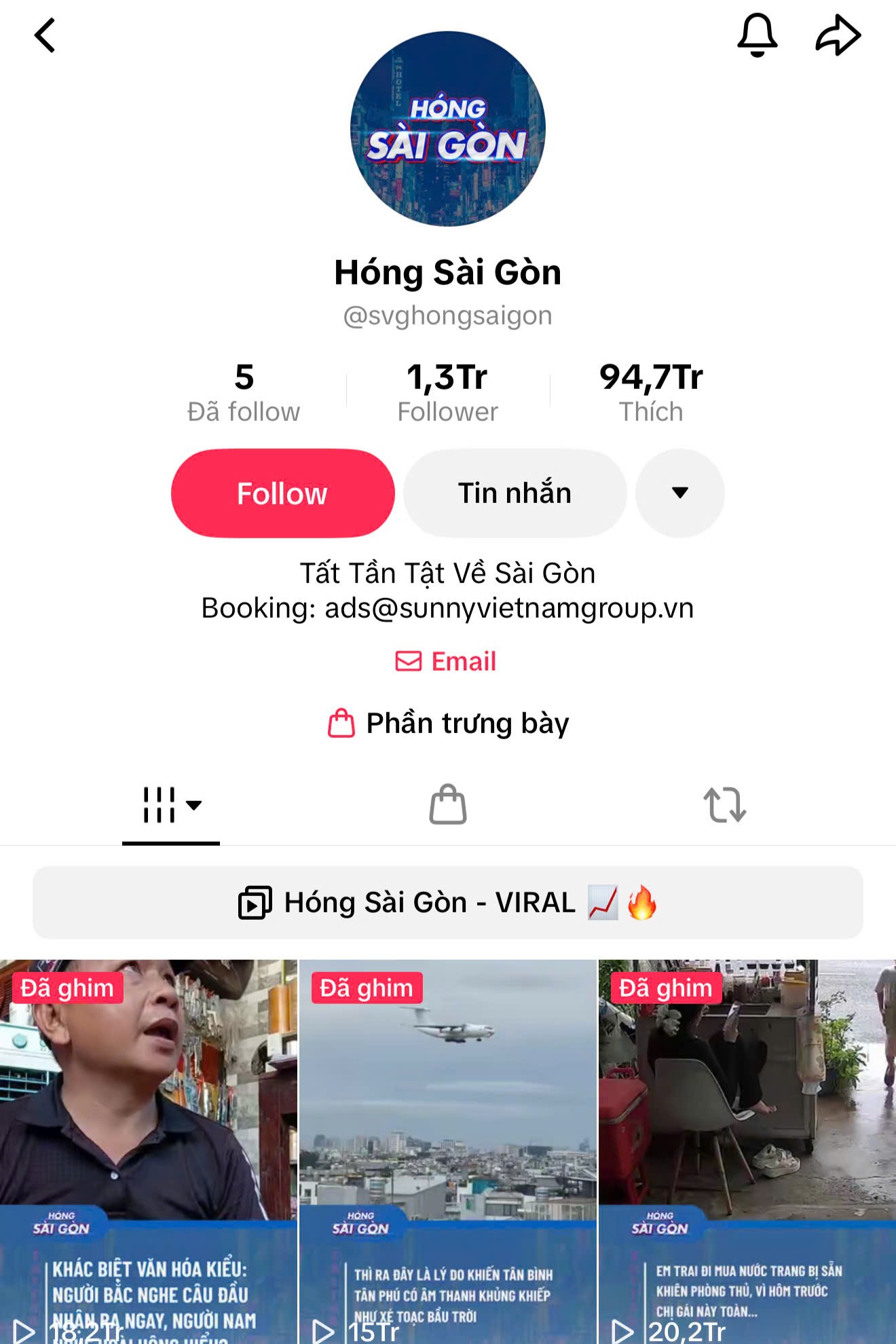Tiktok Hóng Sài Gòn